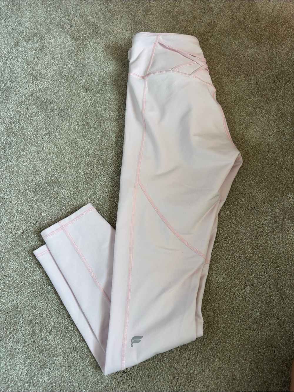 Fabletics Pale Pink PowerHold Leggings